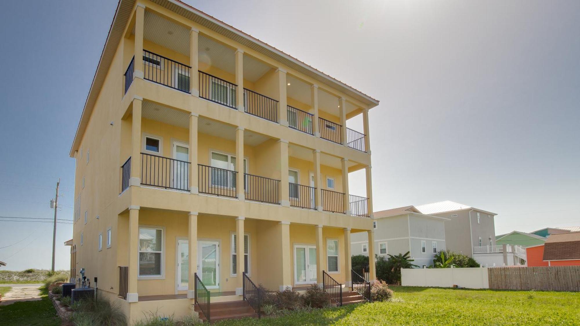 2 Gulf View Balconies! 3 Story Townhome With 4 Bedrooms, 4 Bathrooms! Sleeps12 Panama City Beach Εξωτερικό φωτογραφία